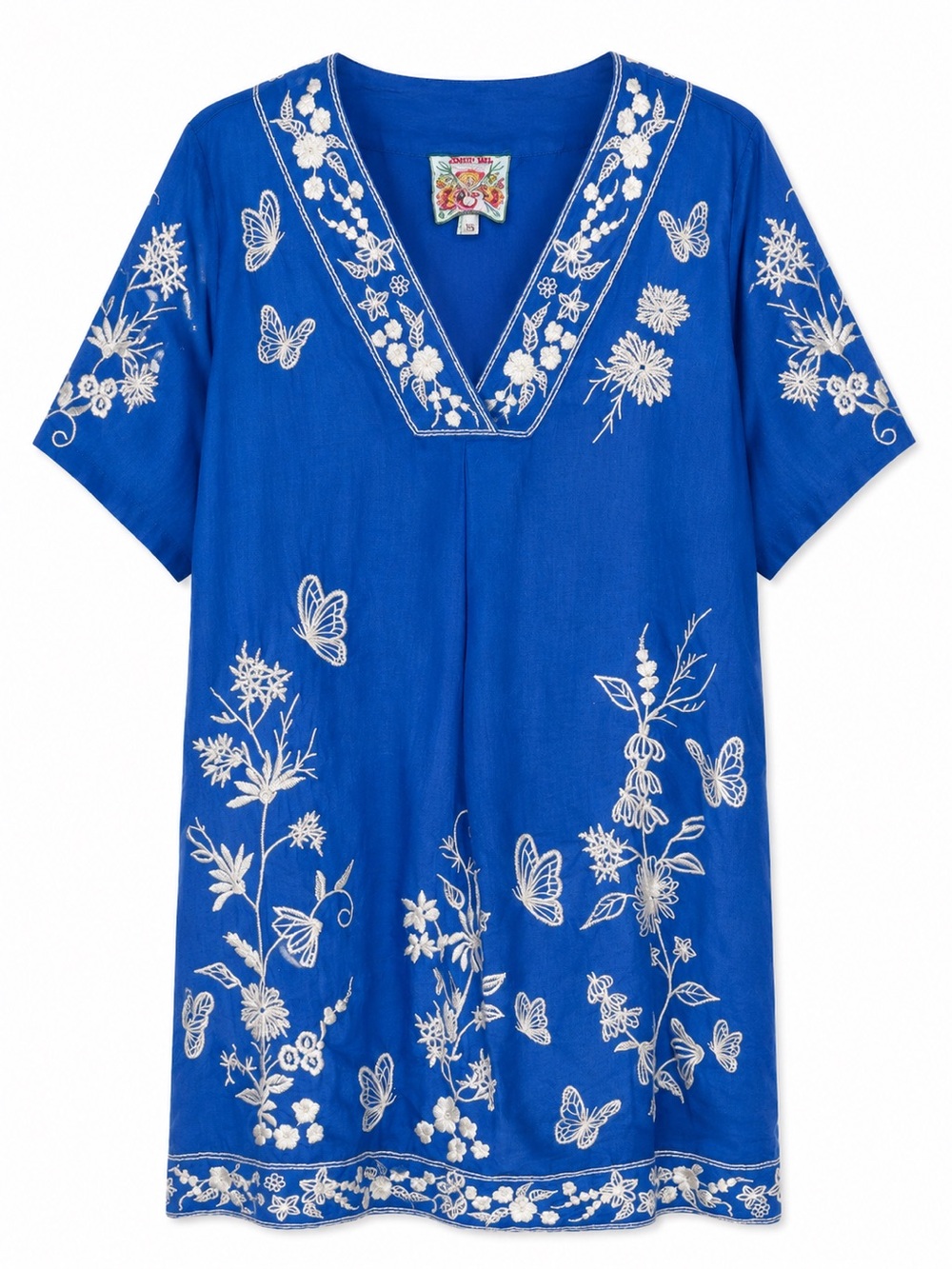 EUC// Johnny Was Domingo Dolman linen dress